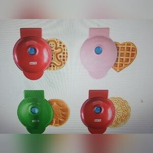 New in box 4 mini waffles machine 4 different shapes